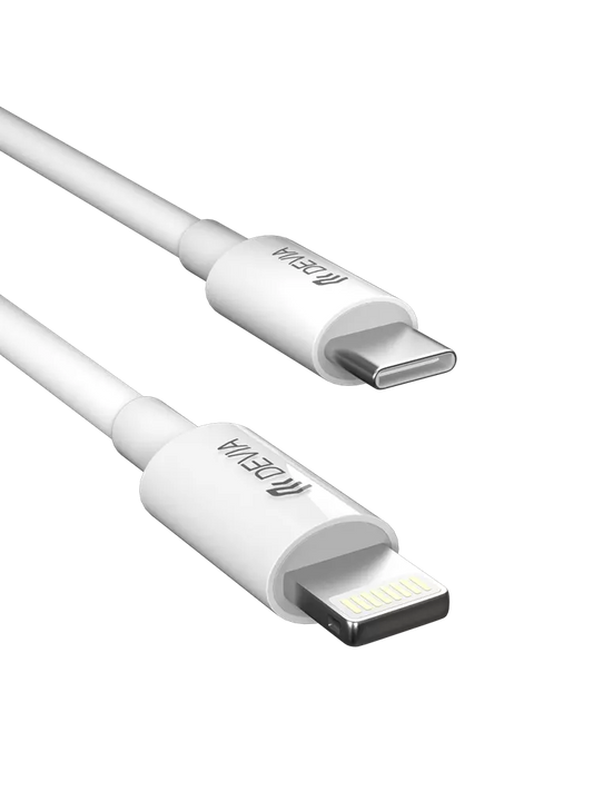 Devia - 2m (27W) Power Delivery - USB-C to Non-MFI Lightning Cable - White