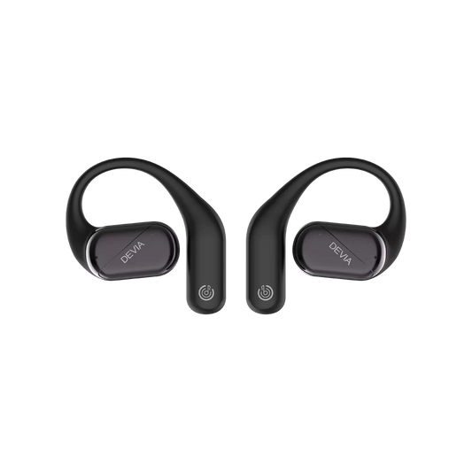 Devia - OWS Lite1 - Digital Display True Wireless Sports Earbuds & Charging Case - Black