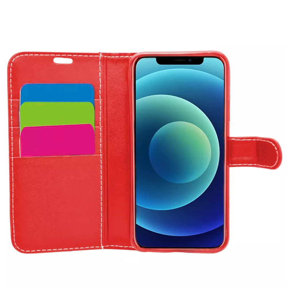Wallet Case with Card holder for iPhone 12 - Various Colours