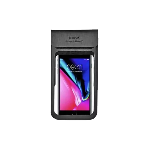 Devia - Universal IPX8 Waterproof Pouch & Neck Strap - Black