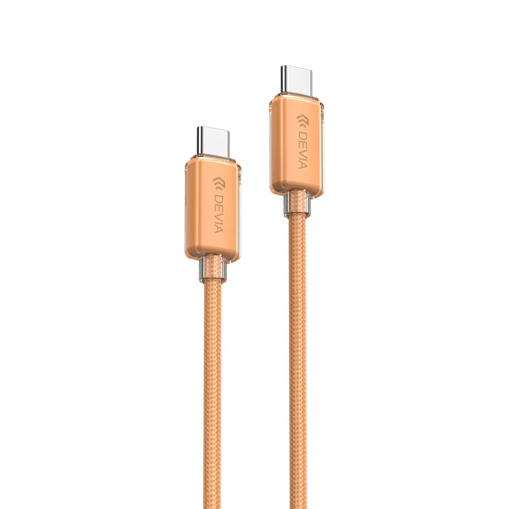 Devia - 1.5m (60W) Woven Braided Power Delivery - USB-C to USB-C Cable