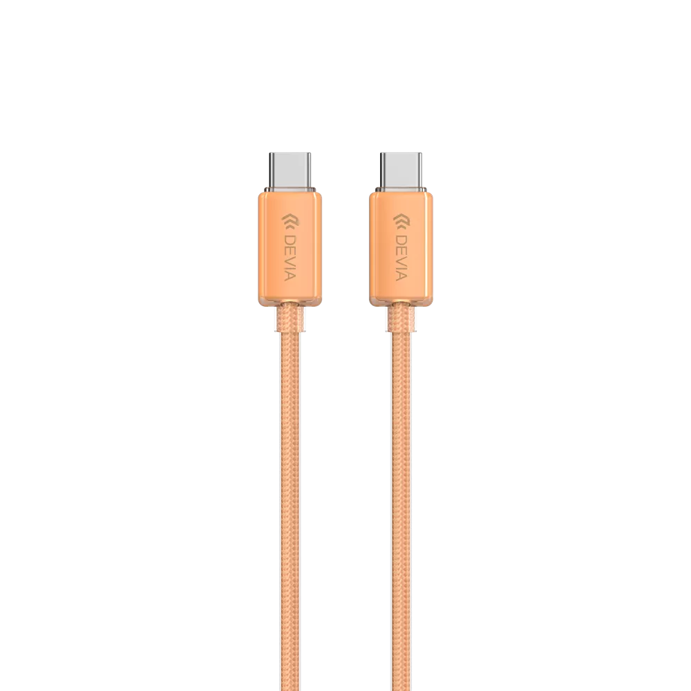 Devia - 1.5m (60W) Woven Braided Power Delivery - USB-C to USB-C Cable
