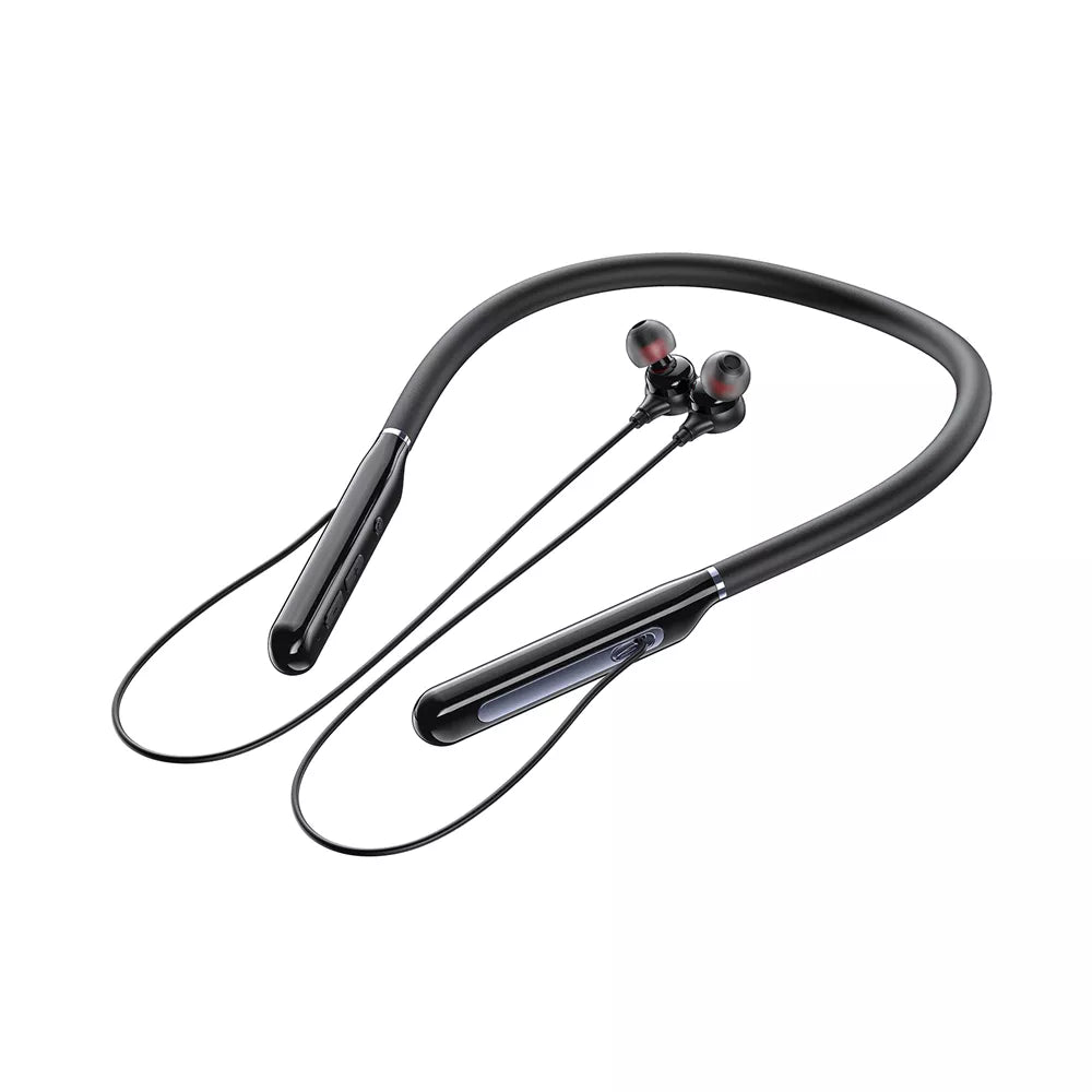 Acefast - Bluetooth Magnetic HD Earphones Silicone Neckband - Black