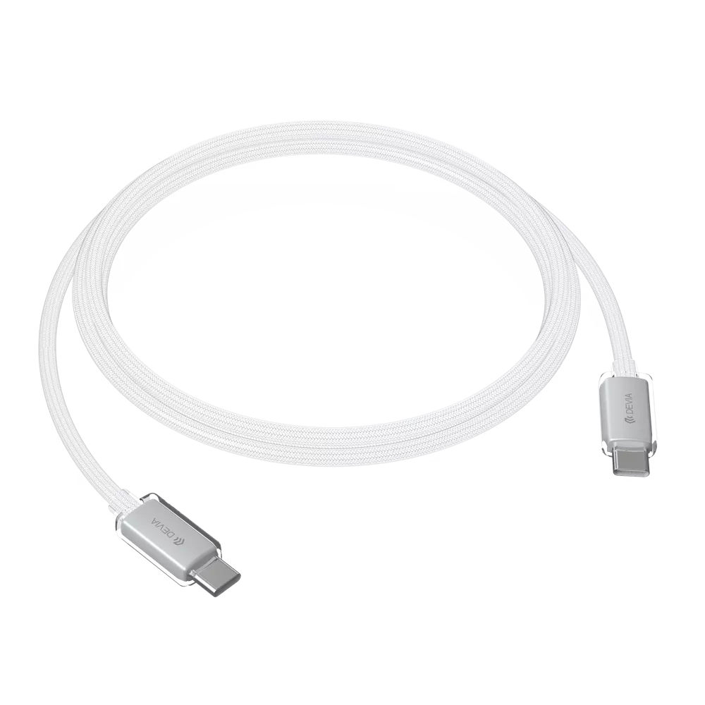 Devia - 1.5m (60W) Woven Braided Power Delivery - USB-C to USB-C Cable