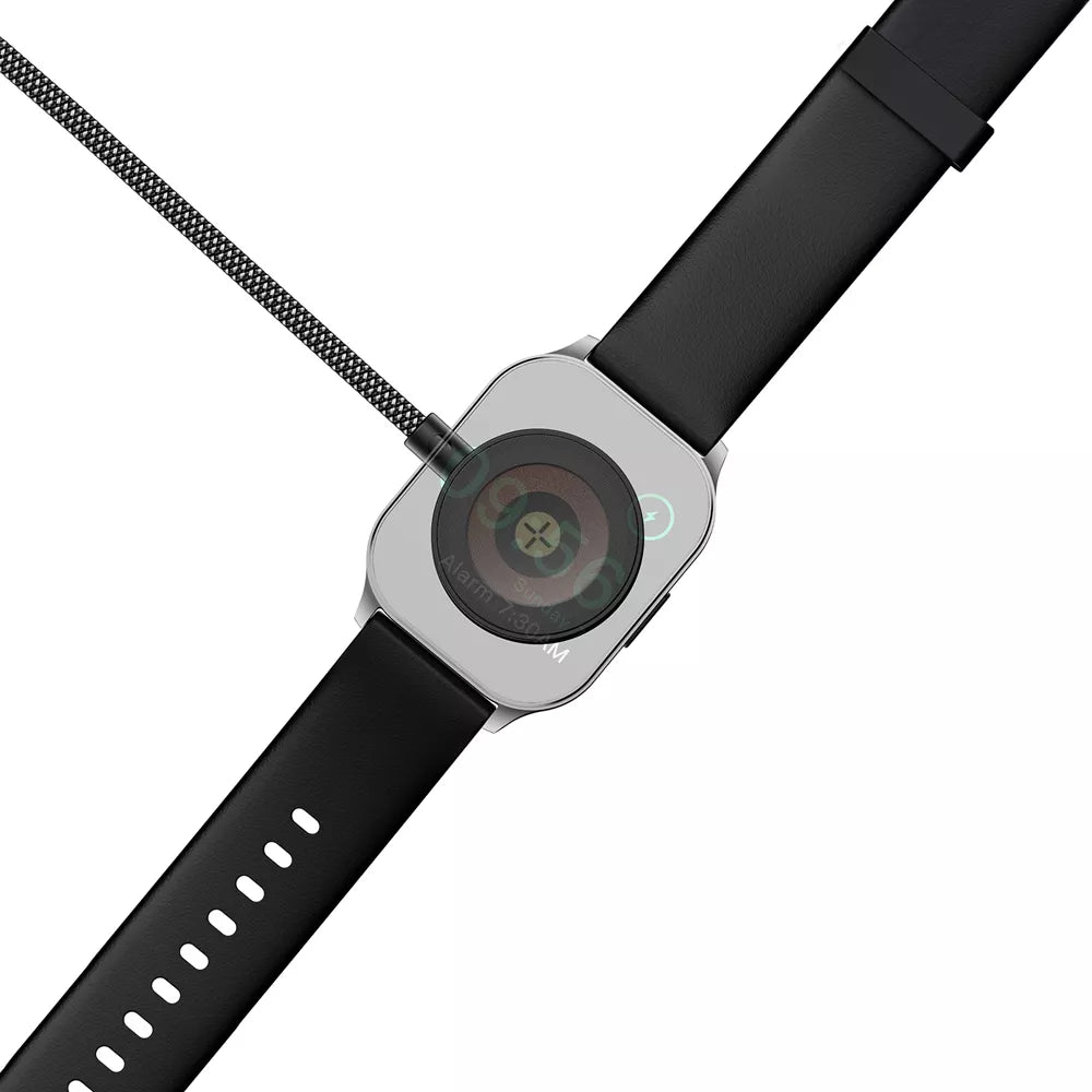 Acefast - 3 in 1 Cable - 1.2m (100W) USB-C to 2 x USB-C & Apple Watch Braided Aluminium Alloy Cable - Black