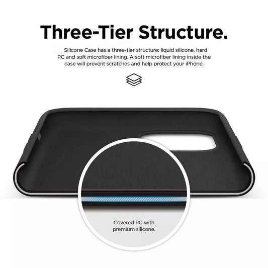 Xquisite Silicone Case for iPhone 12 Pro Max - Black