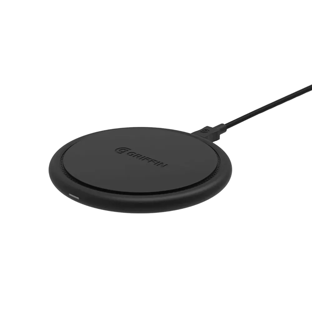 Griffin - 10W Wireless Charging Pad & 18W QC3.0 UK Charging Plug - Black