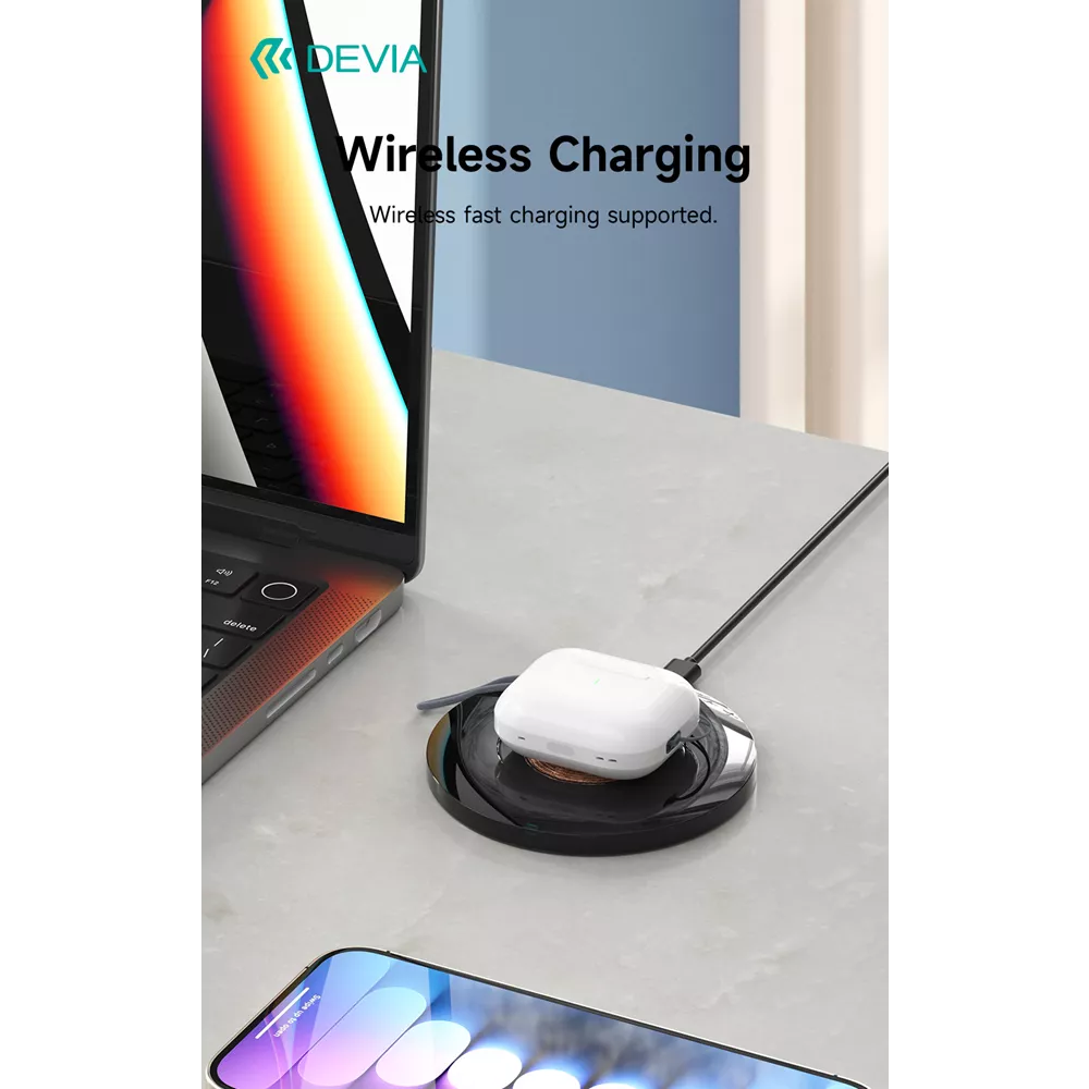 Devia - Airbuds Pods3 - True Wireless Earbuds & Charging Case - White