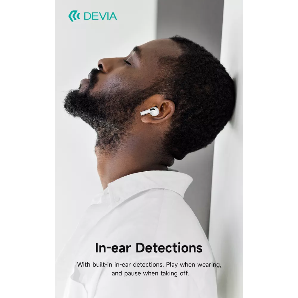 Devia - Airbuds Pods3 - True Wireless Earbuds & Charging Case - White