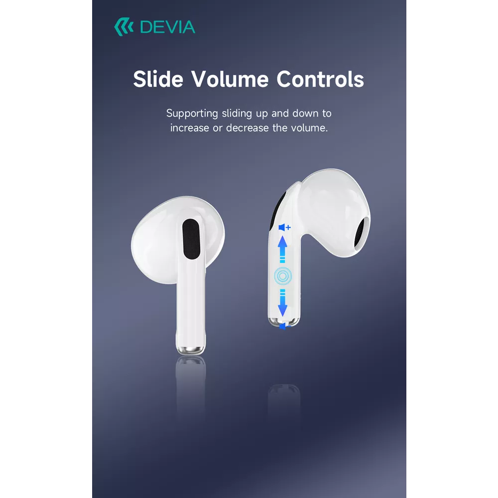 Devia - Airbuds Pods3 - True Wireless Earbuds & Charging Case - White