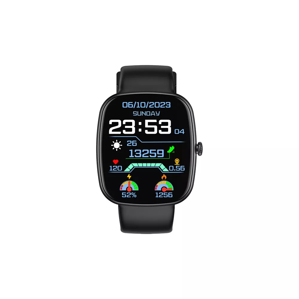 Devia - WT5 - Wireless Calling Bluetooth Waterproof SmartWatch - Black