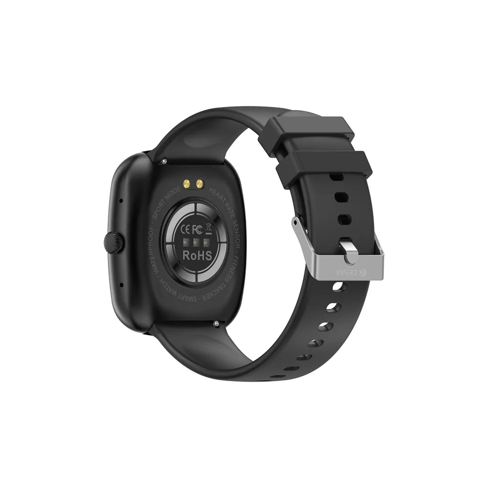 Devia - WT5 - Wireless Calling Bluetooth Waterproof SmartWatch - Black