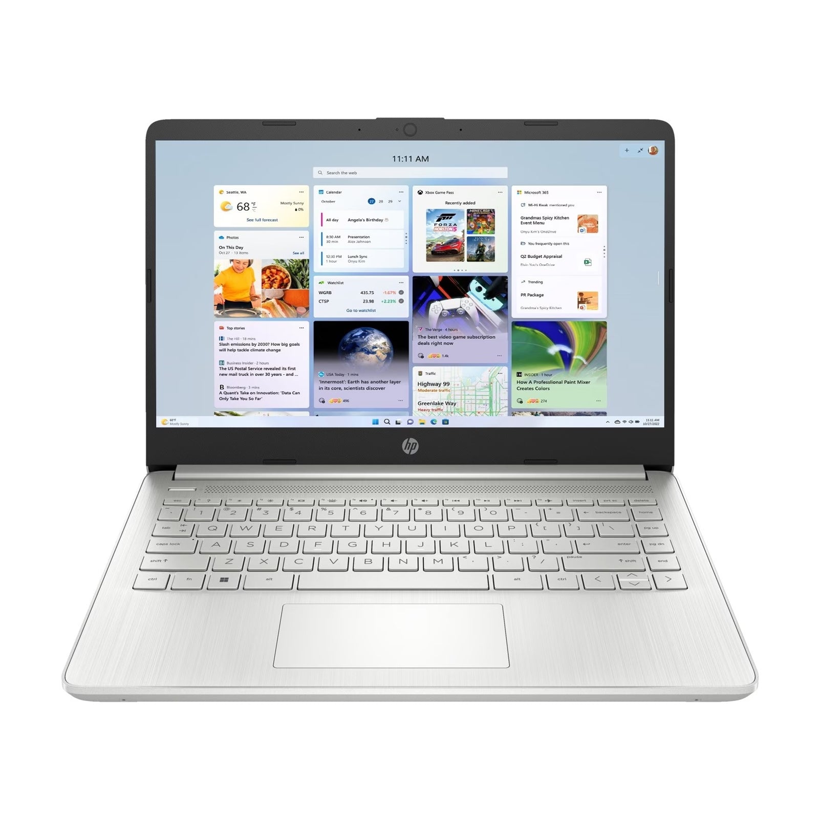 HP 14s-dq5008na Laptop, 14 Inch Full HD 1080p Screen, Intel Core i5-1235U 12th Gen, 8GB RAM, 512GB SSD, Windows 11 Home, Silver