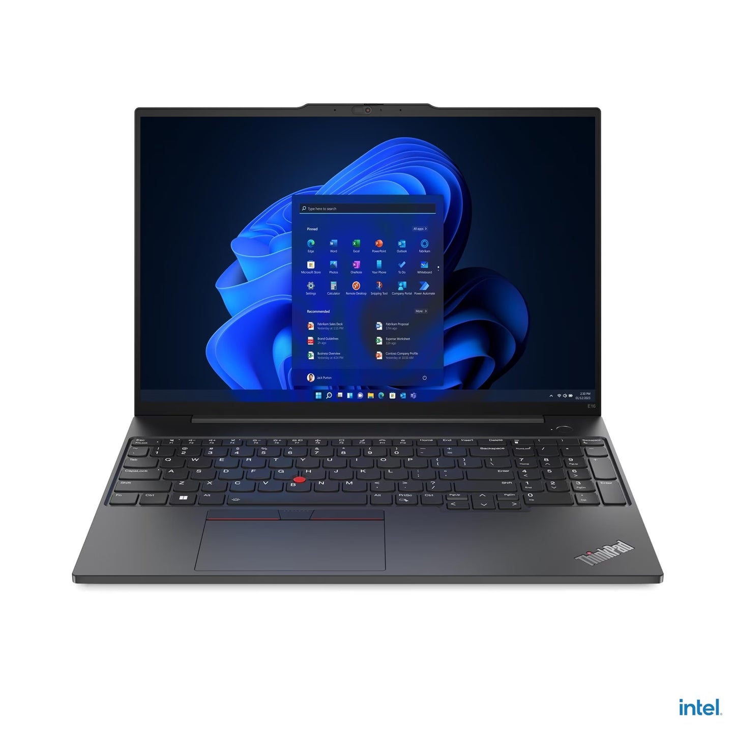 Lenovo ThinkPad E16 Laptop, 16 Inch WUXGA 1920x1200, Intel Core i3-1315U Processor, 8GB RAM, 256GB SSD, Intel UHD Graphics Graphics, Windows 11 Pro