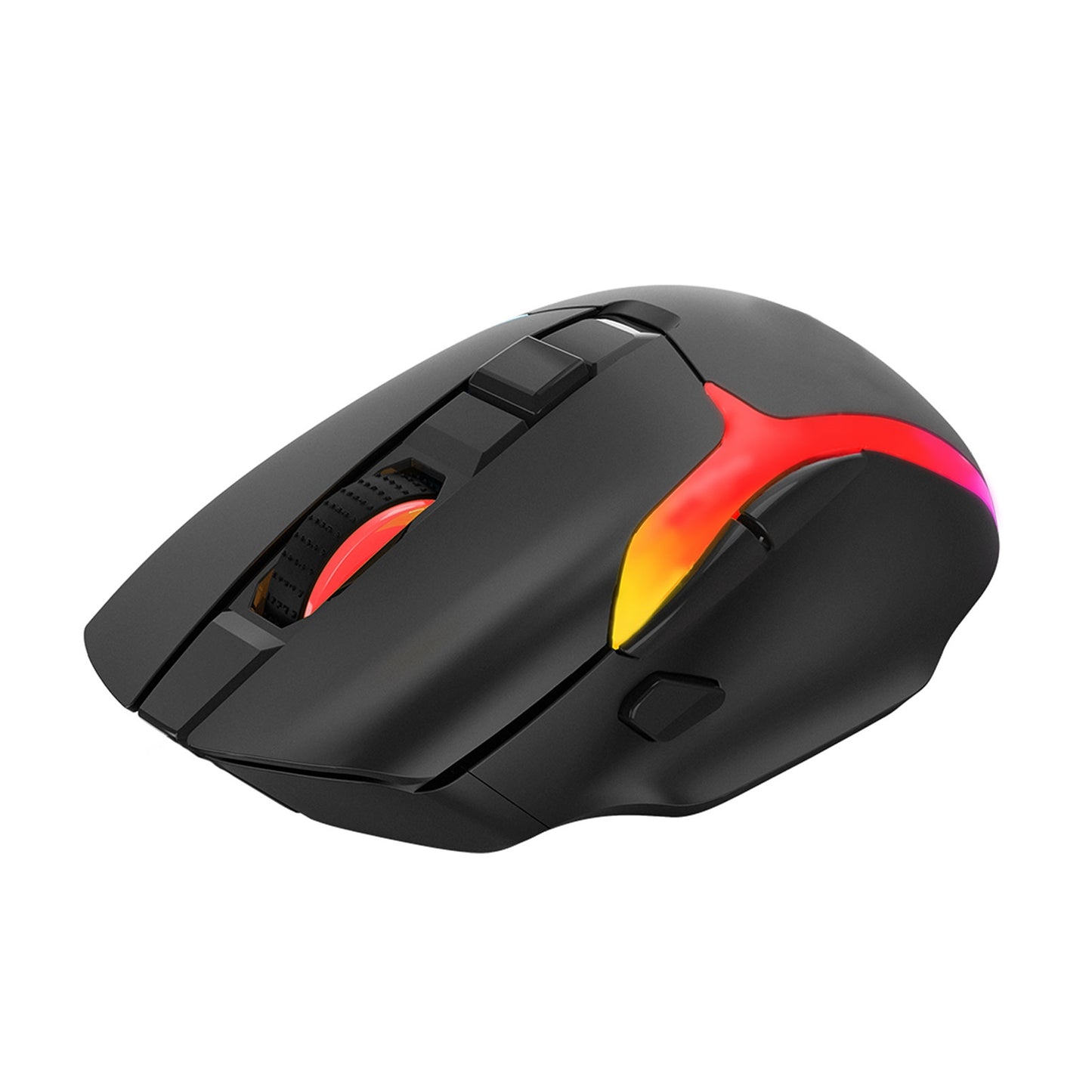 Marvo Scorpion M729W Wireless Gaming Mouse, Rechargeable, RGB with 7 Lighting Modes, 6 adjustable levels up to 4800 dpi, Gaming Grade Optical Sensor with 7 Buttons, Black