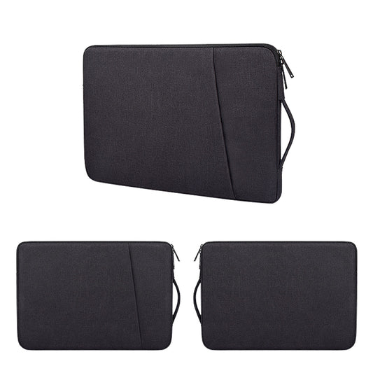 Prevo 15.6 Inch Laptop Sleeve, Side Pocket, Cushioned Lining, Black