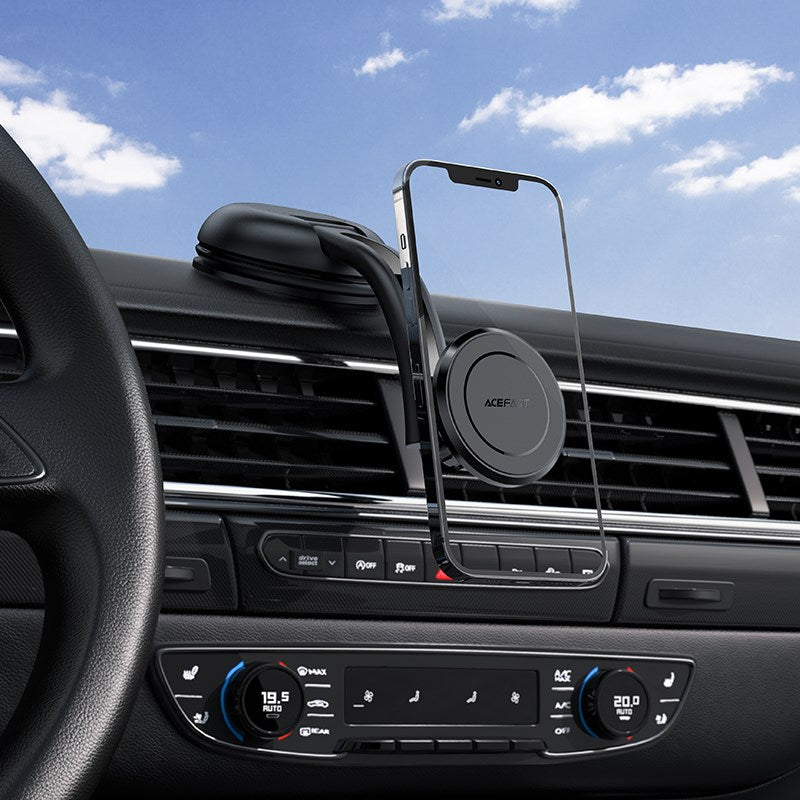Acefast - Multifunctional Magnetic Car Windscreen & Vent Holder - Black