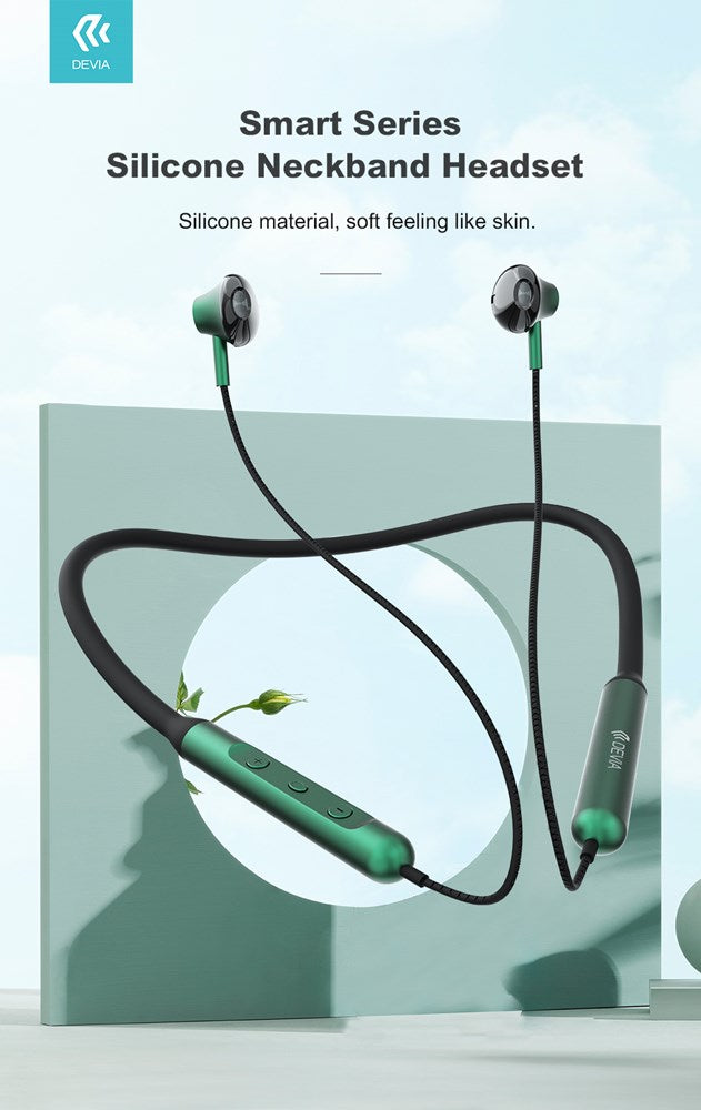 Devia bluetooth silicone neckband headset - Grey
