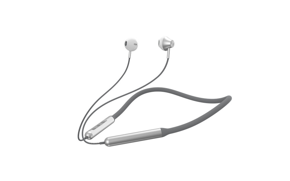 Devia bluetooth silicone neckband headset - Grey