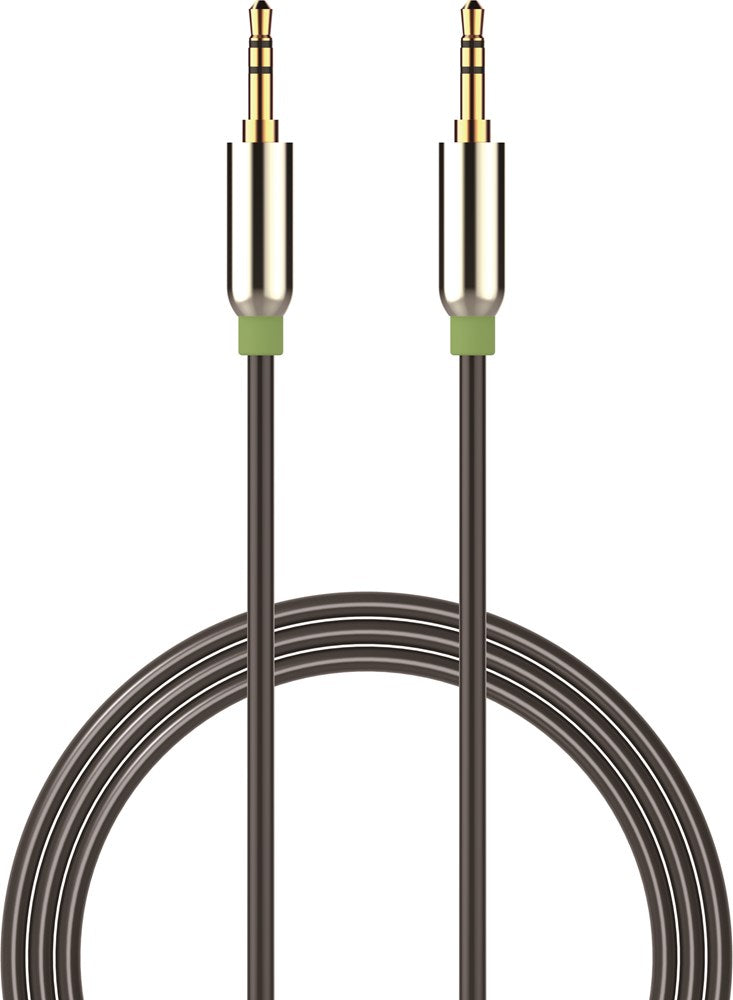 eSTUFF - 1.5m mini jack 3.5mm audio cable Auxiliary Cables - Black