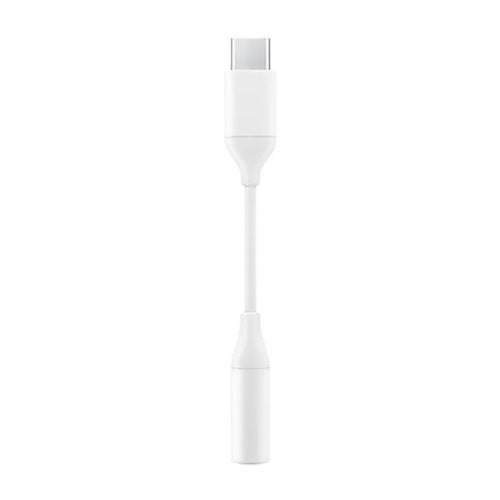 Genuine Samsung USB Type C to 3.5mm headphone jack aux adaptor - White