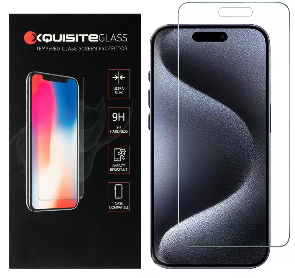Xquisite 2D Glass - iPhone 15 Series Tempered Glass screen protector - Clear