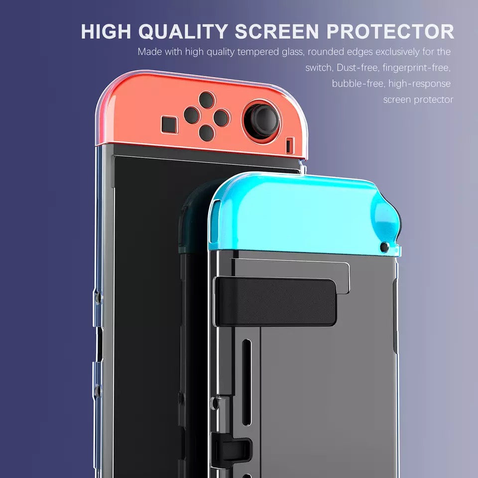 Transparent TPU Clear Soft Case Protective Shell Cover for Nintendo Switch NS Console & JoyCon Crystal Clear Back Protector Accessories