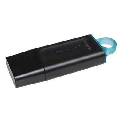 Kingston DataTraveler Exodia 64GB USB 3.2 Blk/Cyan USB Flash Drive