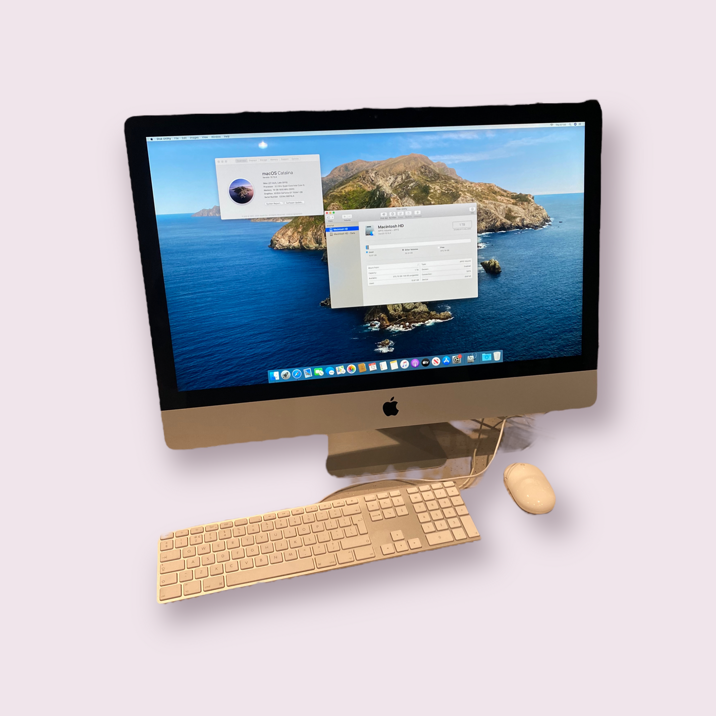 Apple iMac Late 2013 27" Intel i5 3.2GHz, 1TB HDD, 16GB RAM, GT755M GPU, Mac OS Catalina