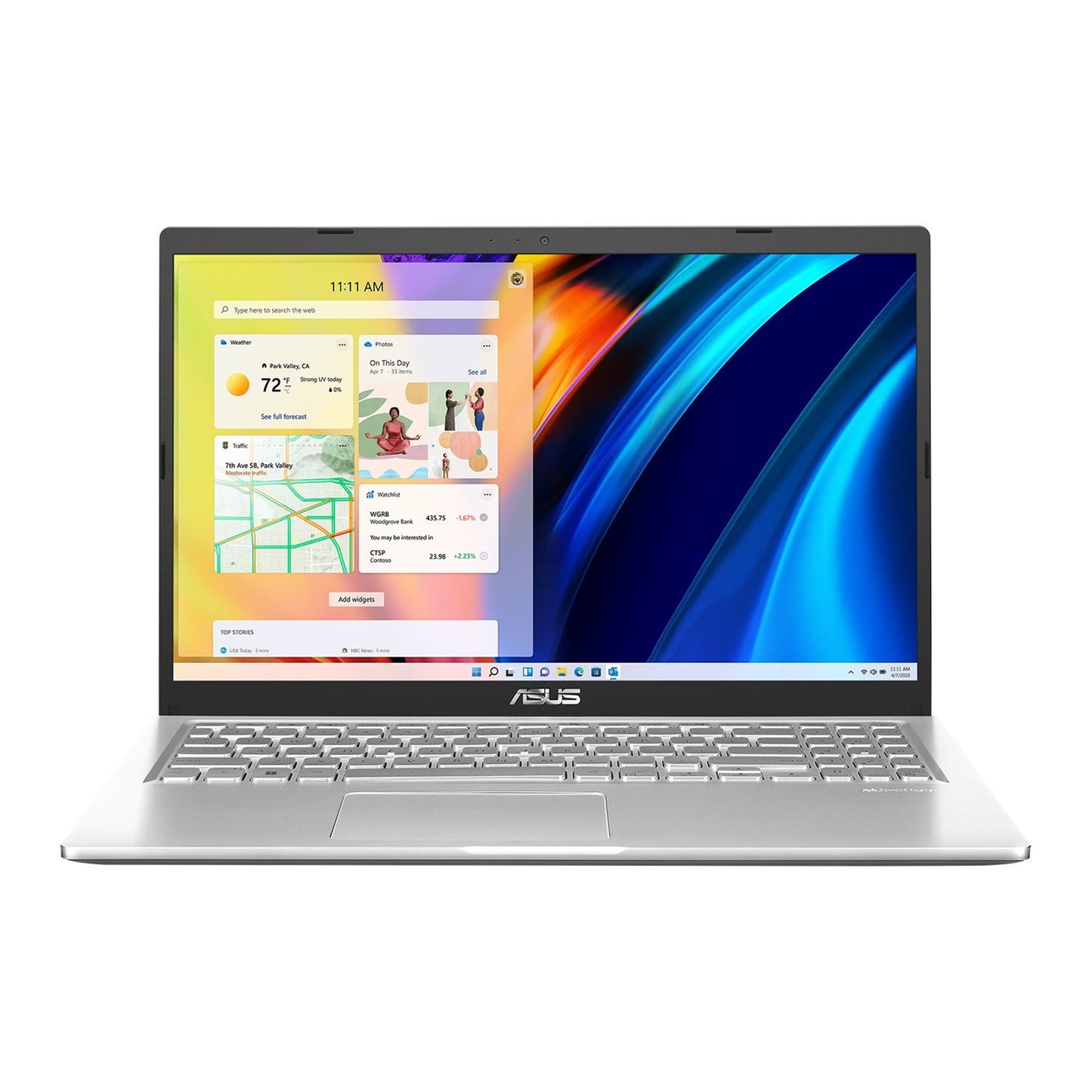 ASUS Vivobook 15 X1500EA Laptop, 15.6 Inch Full HD Screen, Intel Core i3-1115G4 11th Gen Processor, 8GB RAM, 256GB SSD, Windows 11 Home S